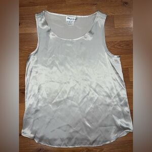 Chic Cream Satin Camisole Top